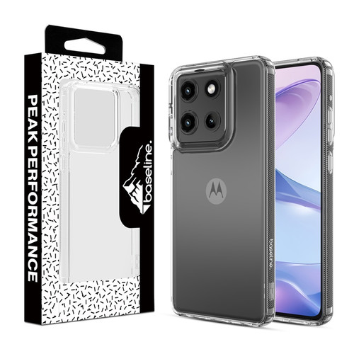 Baseline Sturdy Gummy Cover for Motorola Moto G Stylus 5G (2025) - Highly Transparent Clear / Transparent Clear