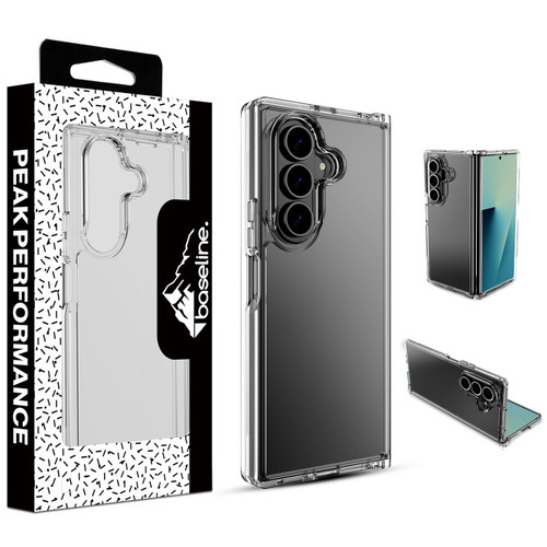 Baseline Sturdy Gummy Cover for Samsung Galaxy Z Fold7 - Highly Transparent Clear / Transparent Clear