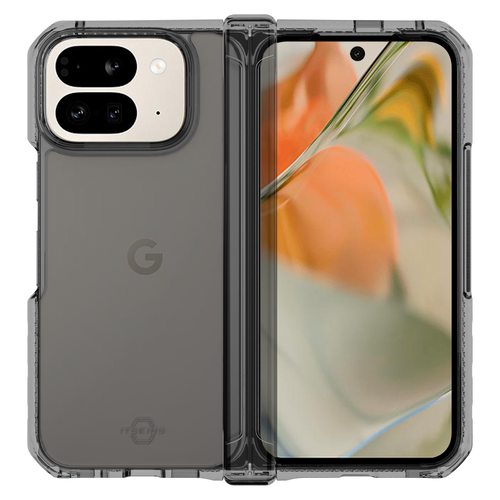 Itskins - Hybridr Clear Hinge Case for Google Pixel 10 Pro Fold - Smoke and Transparent
