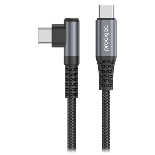 Prodigee - Energee Gaming Cable USB C To Right Angle USB C - Black