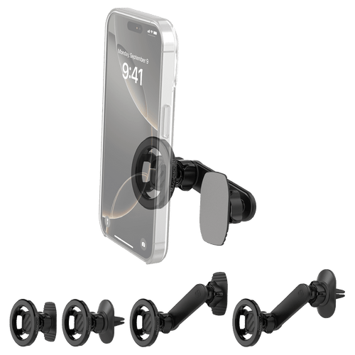 Scosche - Magicmount Magsafe 5 In 1 Magnetic Phone Mount - Black