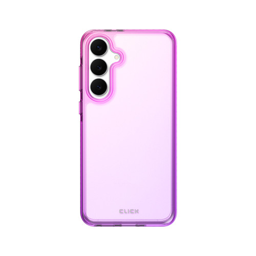 CLICK Clear Ombre Series Galaxy S25 FE Case - Pink & Purple