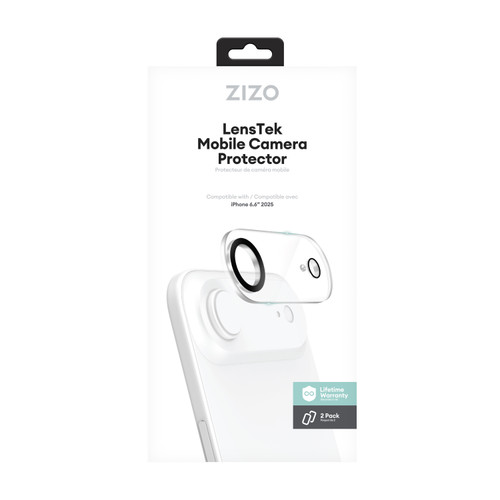 ZIZO LensTek iPhone Air Camera Lens Protector (2 Pack) - Black