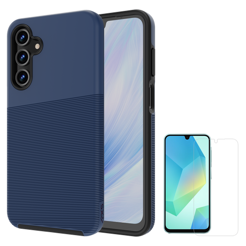 Axs - Protech Plus Case and Armorglass Screen Protector for Samsung Galaxy A16 5G - Astral Blue