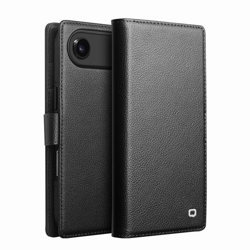 iPhone Air QIALINO Classics 3rd Genuine Leather Phone Case - Black
