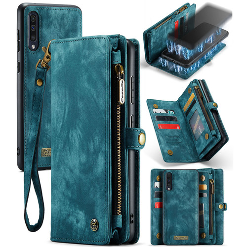 CaseMe-008 Samaung Galaxy A30S／A50S／A50 Detachable Multifunctional Flip Leather Case  - Blue