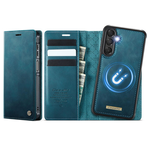 Samsung Galaxy A14 5G CaseMe C49 Magnetic RFID Blocking Detachable Wallet Leather Phone Case - Green