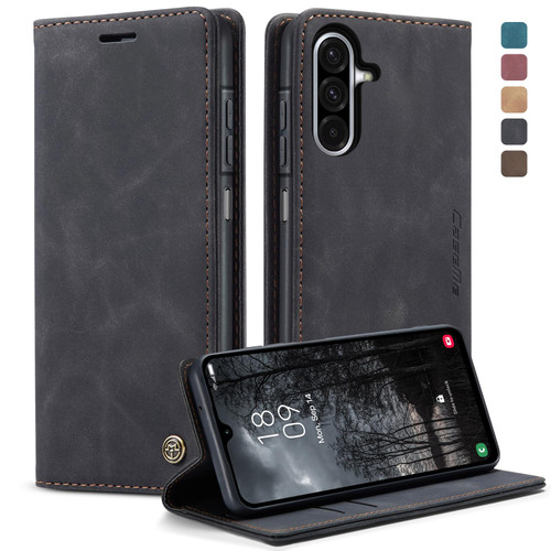 Samsung Galaxy A17 5G CaseMe 013 Multifunctional Horizontal Flip Leather Phone Case - Black