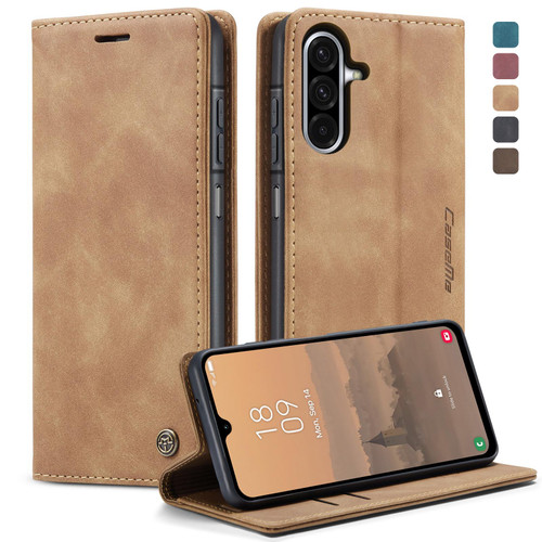 Samsung Galaxy A17 5G CaseMe 013 Multifunctional Horizontal Flip Leather Phone Case - Brown