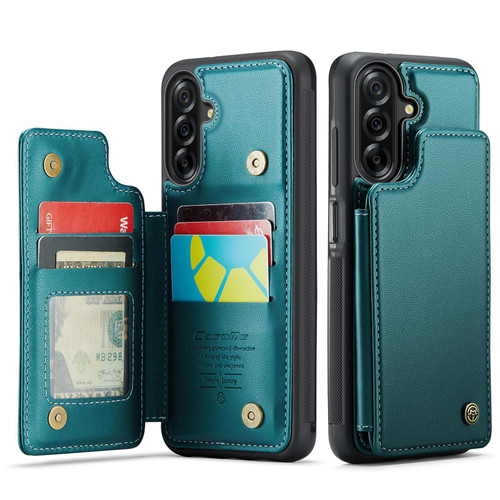 Samsung Galaxy A17 5G CaseMe C22 Card Slots Holder RFID Anti-theft Phone Case - Green