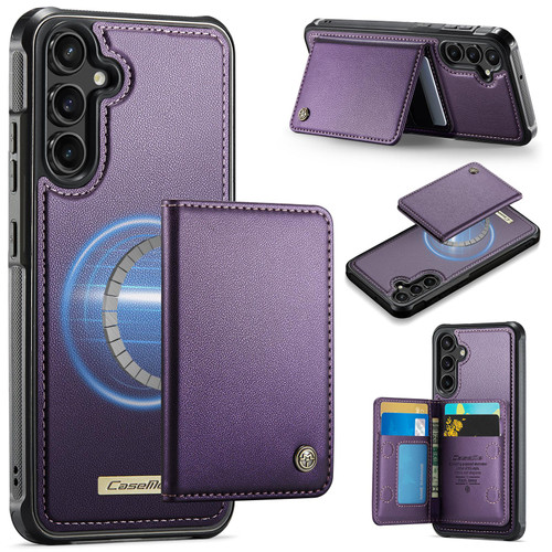 Samsung Galaxy A54 5G CaseMe Me80 Series Detachable Wallet Magnetic RFID Vegan Leather Phone Case - Purple