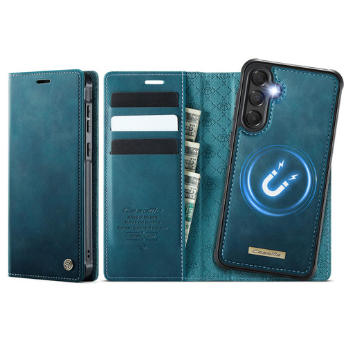 Samsung Galaxy A35 5G CaseMe C49 Magnetic RFID Blocking Detachable Wallet Leather Phone Case - Green