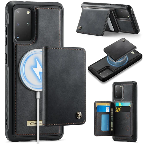 Samsung Galaxy S20+ 5G CaseMe Me80 Series Detachable Wallet Magnetic RFID Vegan Leather Phone Case - Black