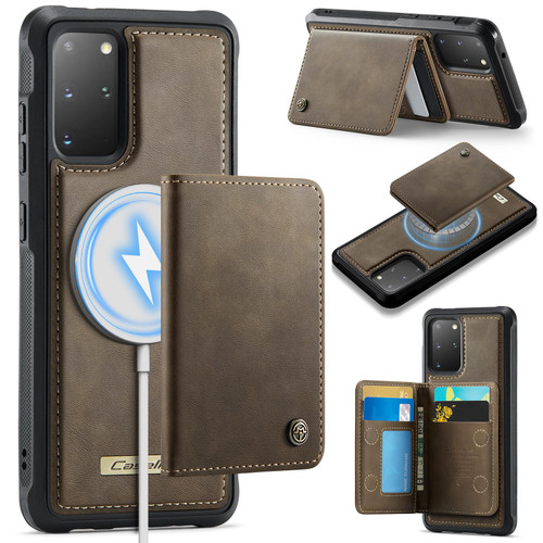 Samsung Galaxy S20+ 5G CaseMe Me80 Series Detachable Wallet Magnetic RFID Vegan Leather Phone Case - Coffee