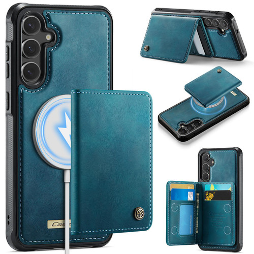 Samsung Galaxy S25+ / S24+ 5G CaseMe Me80 Series Detachable Wallet Magnetic RFID Vegan Leather Phone Case - Green