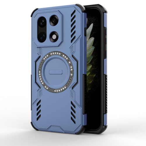 OnePlus 15 Butterfly Armor MagSafe Magnetic Ring Shockproof Phone Case - Blue
