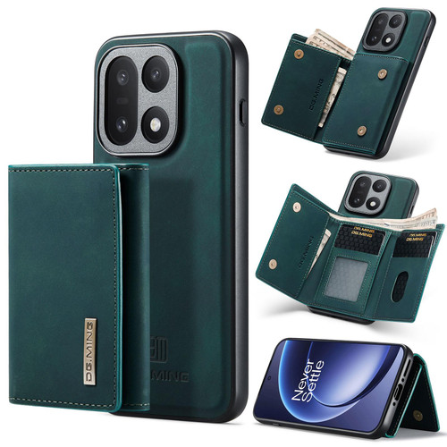 OnePlus 15 DG.MING M1 Series 3-Fold Multi Card Wallet + Magnetic Phone Case - Green