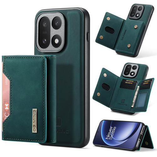 OnePlus 15 DG.MING M2 Series 3-Fold Multi Card Bag + Magnetic Phone Case - Green