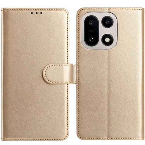 OnePlus 15 Lambskin 8-card Slot Leather Phone Case - Gold
