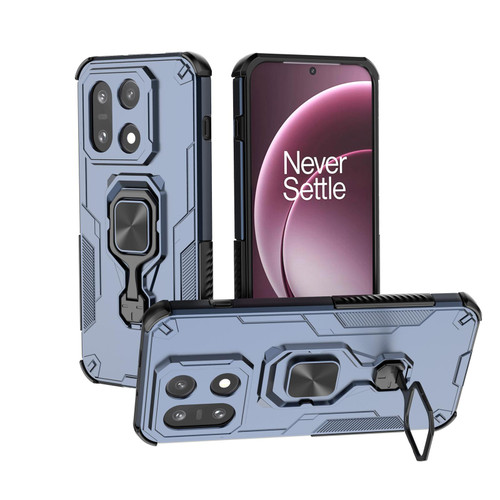 OnePlus 15 Metal Kickstand TPU Hybrid PC Phone Case - Blue