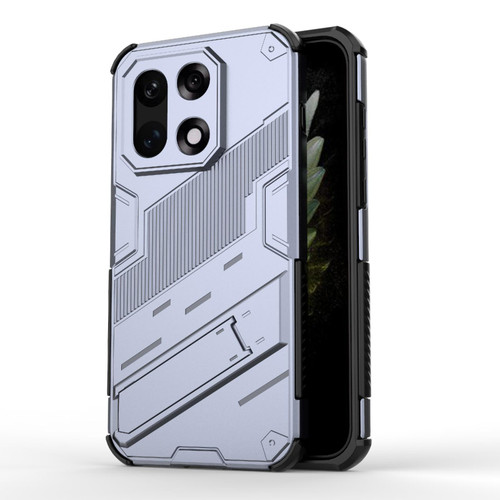OnePlus 15 Punk Armor 2 in 1 PC + TPU Phone Case with Holder - Grey