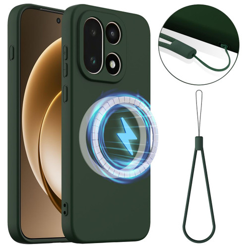 OnePlus 15 Shockproof Silicone Magsafe Phone Case - Dark Green