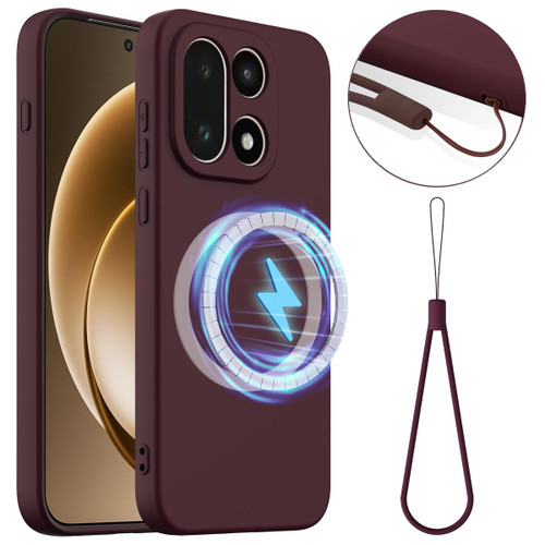 OnePlus 15 Shockproof Silicone Magsafe Phone Case - Plum Color