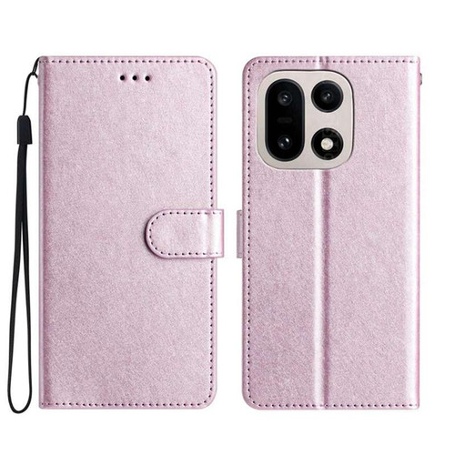 OnePlus 15 Silk Texture Horizontal Flip Leather Phone Case - Rose Pink