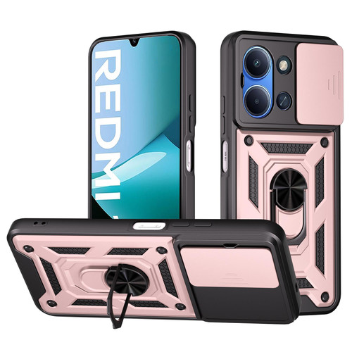 OnePlus 15 Sliding Camera Cover Design TPU+PC Phone Case - Rose Gold