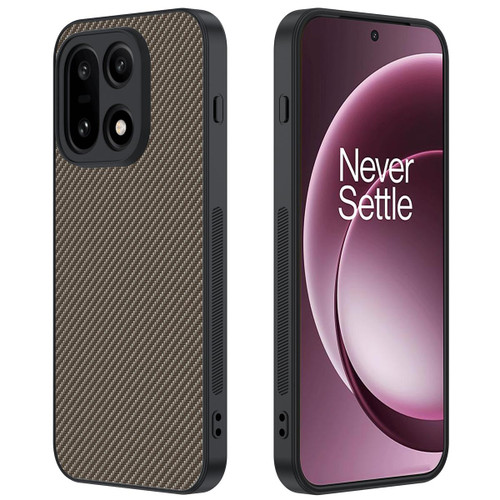 OnePlus 15 Ultra-thin Carbon Fiber Texture Printing Phone Case - Gold