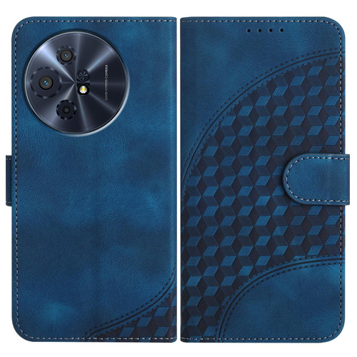 TCL 50 XL 5G Elephant Head Embossed Phone Leather Case with Lanyard - Royal Blue