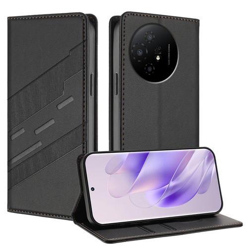 TCL 50 XL 5G Embossed Multi-functional Wallet Retro Leather Phone Case - Black