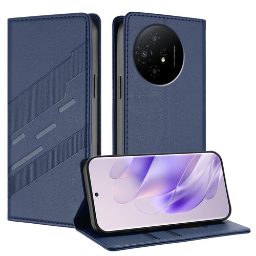 TCL 50 XL 5G Embossed Multi-functional Wallet Retro Leather Phone Case - Dark Blue