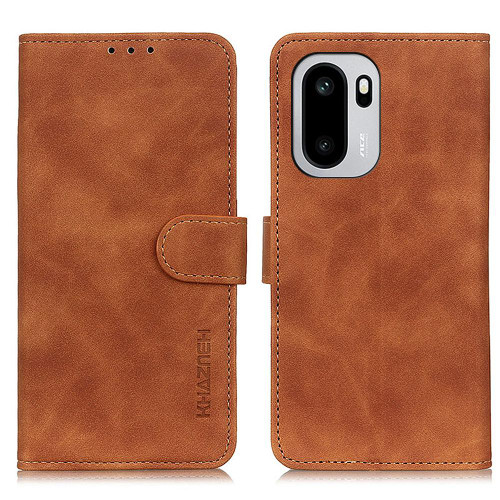 OnePlus 15R KHAZNEH Retro Texture Leather Phone Case - Brown