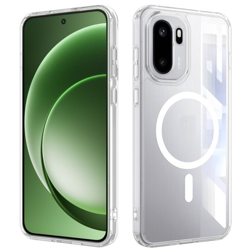 OnePlus 15R MagSafe Clear Acrylic PC Hybrid TPU Phone Case - Transparent