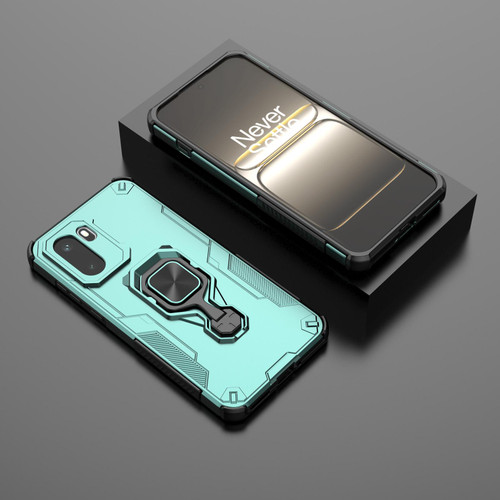 OnePlus 15R Metal Kickstand TPU Hybrid PC Phone Case - Green