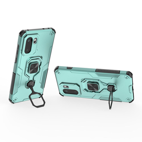 OnePlus 15R Metal Kickstand TPU Hybrid PC Phone Case - Green