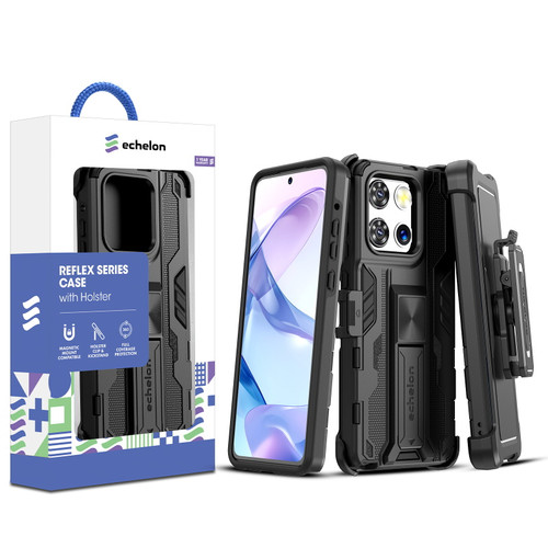 Echelon Reflex Series Case with Holster for Motorola Moto G Stylus 5G (2026) / Moto G Stylus 5G (2025) - Black
