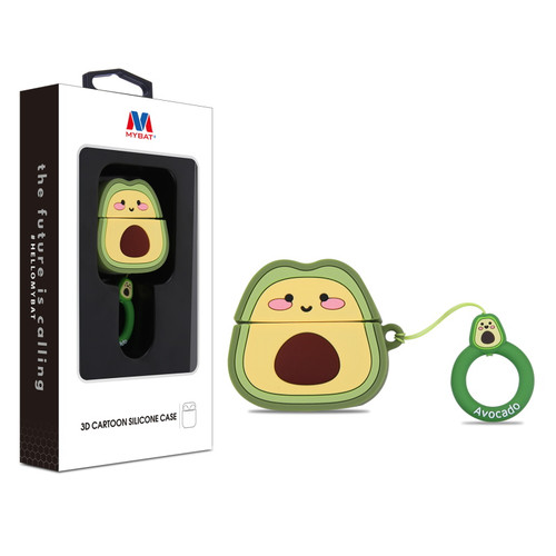 MyBat 3D Cartoon Silicone Case for Apple AirPods 3 with Wireless Charging Case - Avocado