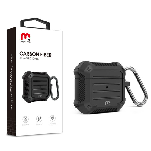 MyBat Pro Carbon Fiber Series Case for Apple AirPods 3 - Black