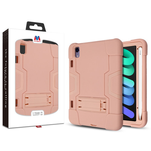 MyBat Symbiosis Stand Protector Cover for Apple iPad mini 6 (2021) / iPad mini 7 (2024) - Rose Gold / Rose Gold