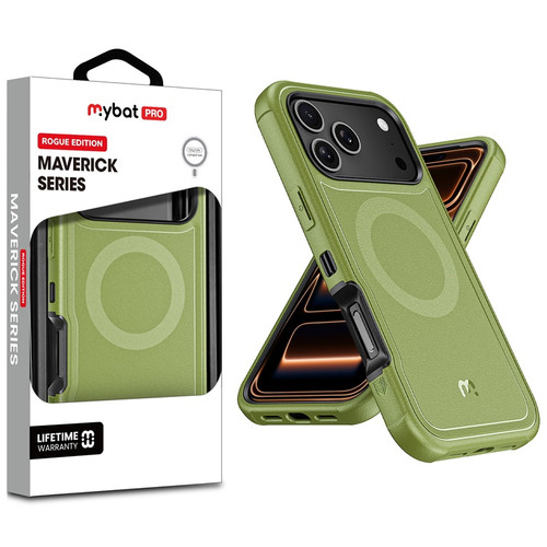MyBat Pro Maverick Series Rogue Edition MagSafe Case for Apple iPhone 17 Pro Max - Army Green