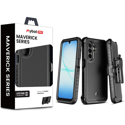MyBat Pro Maverick Series Case w / Holster for Samsung Galaxy A17 5G - Black