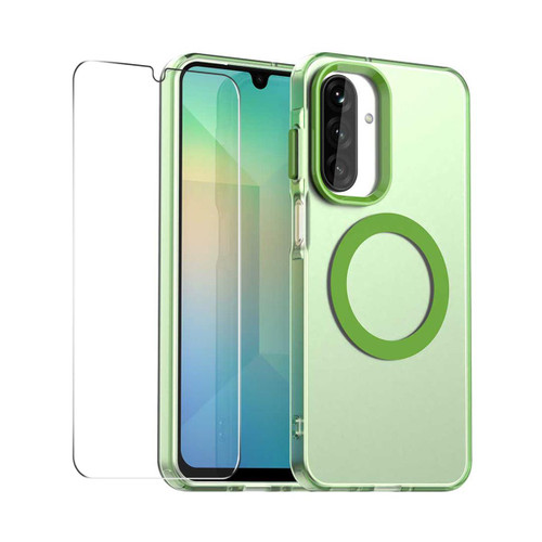 Samsung Galaxy A17 5G / A26 5G ENKAY Hat-Prince MagSafe Candy Color Phone Case with 9H Screen Film - Green