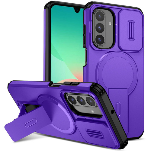 Samsung Galaxy A17 5G / A26 5G Sliding Camshield MagSafe Holder Phone Case - Purple