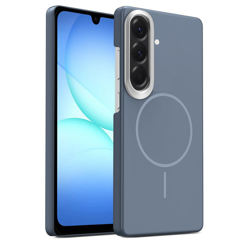 Samsung Galaxy A17 5G Gold Armor PC Thin Circle MagSafe Shockproof Phone Case - Carbon Grey