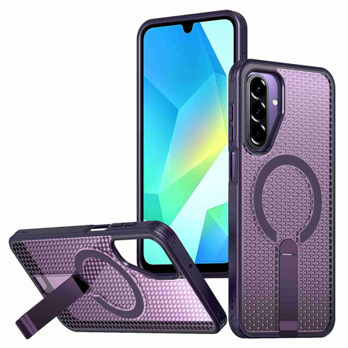 Samsung Galaxy A17 5G Honeycomb Cooling MagSafe Holder Phone Case - Purple