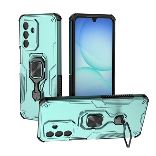 Samsung Galaxy A17 5G Metal Kickstand TPU Hybrid PC Phone Case - Green