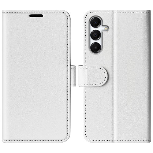 Samsung Galaxy A17 5G R64 Texture Horizontal Flip Leather Phone Case - White