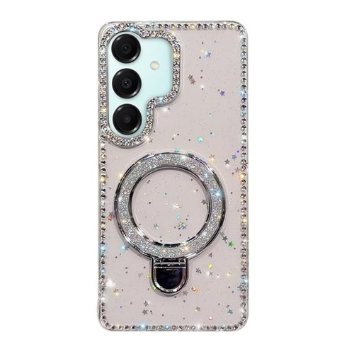 Samsung Galaxy A17 5G Rhinestone Glitter Kickstand Dual-side IMD Phone Case - Glitter Stars